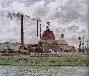 Camille Pissarro Metaponto factory near Watts France oil painting artist